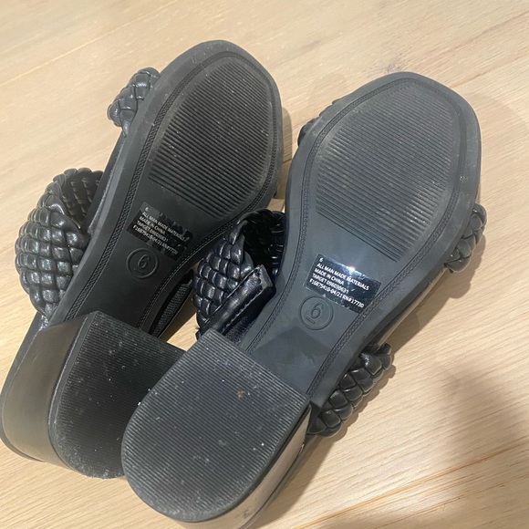 Black Braided Sandal - Picture 2 of 2